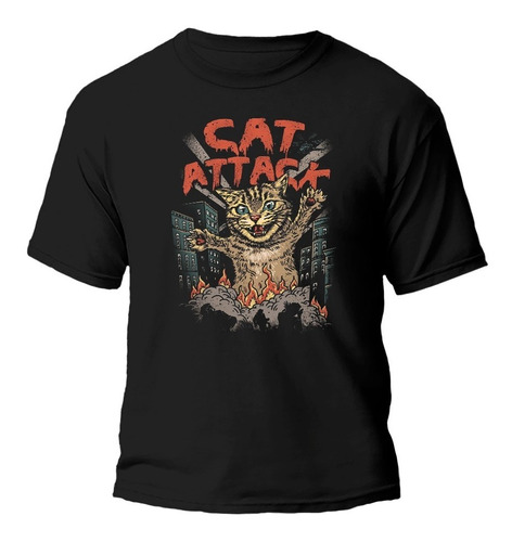 Remera Gato Attack Oriental ! Diseño Exclusivo 100% Algodón