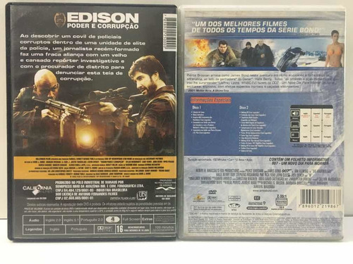 Dvds Edison Poder E Corrupção + 007 Um Novo Dia Para Morrer