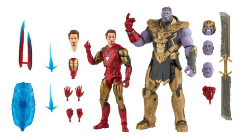 Paquete Ironman Lxxxv Y Thanos Infinity Saga Marvel Legends