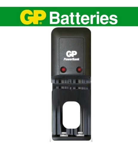 Cargador Para Pila Bateria Aa Y Aaa De 2 Bahias Gp Batteries