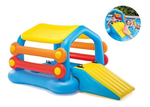 Flotador Centro De Juegos Tobogan Isla Inflable Intex 58294