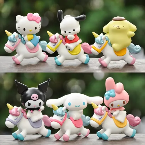 A Conjunto De 6 Figuras Sanrio Hello Kitty Kuromi 2026