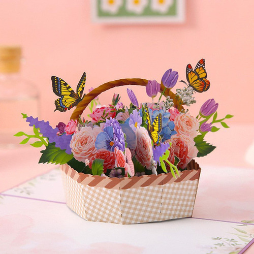 Tarjetas De Ramo De Flores 3d Papel For Ramos De Flores Flo