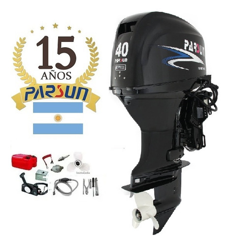 Motor Fuera De Borda Parsun 40 Hp Efi 747cc 4 T Trim Largo