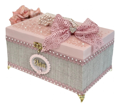 Caixa Em Mdf Personalizada/maleta/maes/lacos/bebe