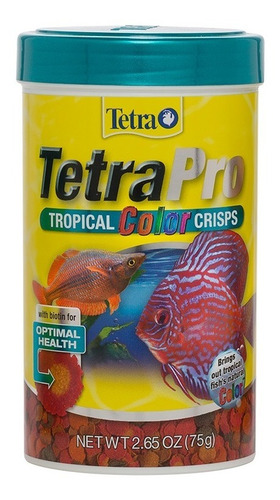 Imagen 1 de 1 de Tetra Tetrapro Tropical Color Crisps 75 G. Alimento Peces Nutricion Dieta Equilibrada