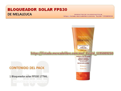 Protector Solar Sun Shades Mineral Plus Con Fps 30 Melaleuca