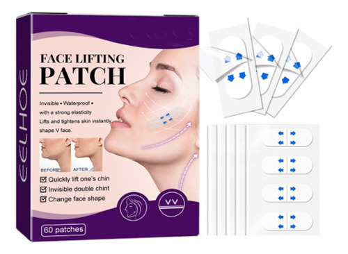 2 Parche Lifting Facial Invisible, Contorno Facial