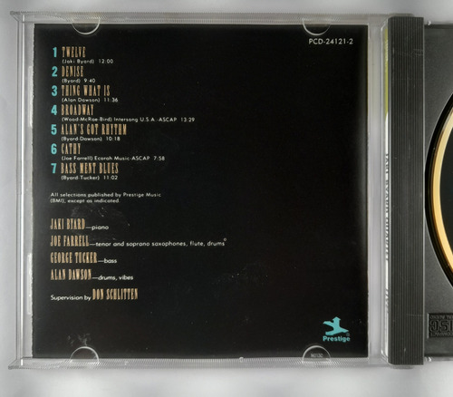 Cd Jaki Byard Quartet - Live (Usado)