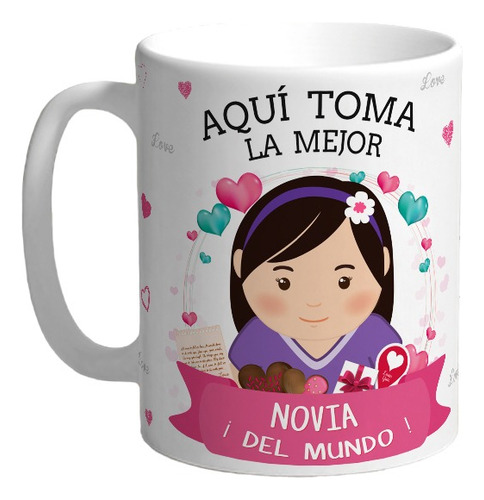 Taza Novia Personalizada Con Tu Nombre