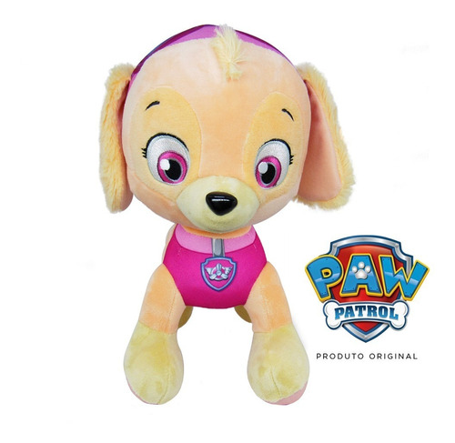 Pelúcia Skye 30cm - Sunny - Patrulha Canina - Paw Patrol