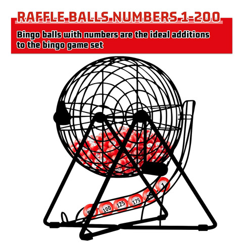 Bolas Para Tombola De Bingo Liliful Balls Number Set 1-200