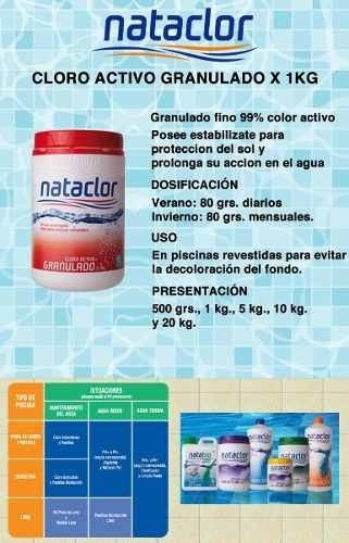 Cloro Activo Granulado Nataclor 1kg