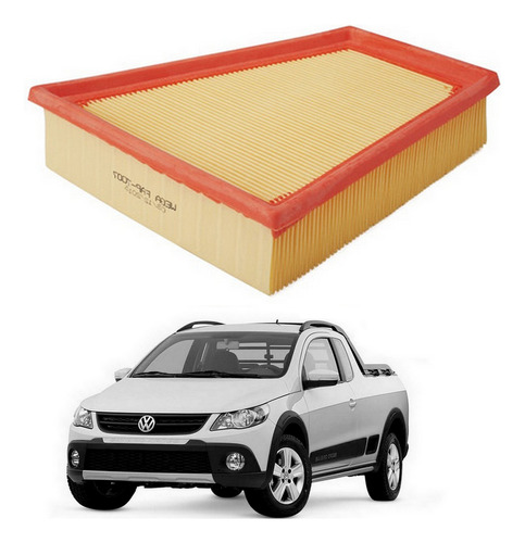 Filtro De Ar Do Motor Saveiro Cross G5 1.6 8v 2008 A 2013