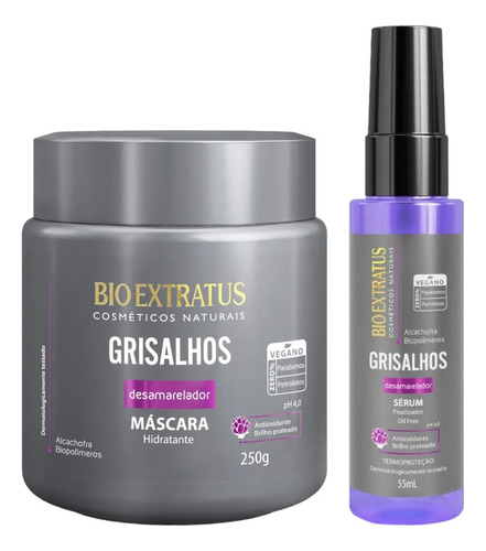 Kit Grisalhos Finalização Máscara 250ml Serum Finalizad 55ml