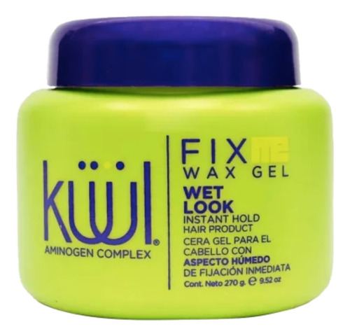 Cera Gel Para Peinado Küül Fix Me Wax Aspecto Mojado 270 G