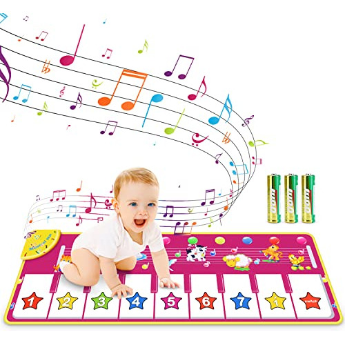 Alfombrilla De Piano Teclado Musical Niños, Manta De R...