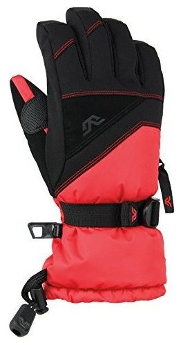 Guantes Guante Gordini Stomp, Negro Rojo Camión De Bomberos