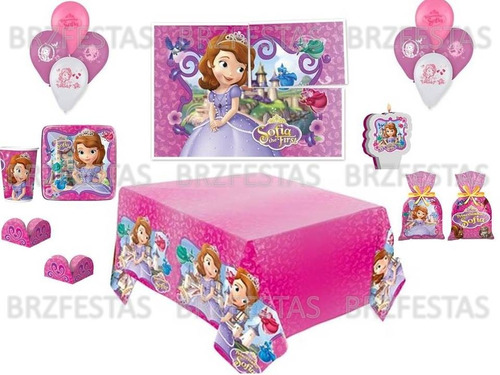 Princesinha Sofia * Kit Decoração Festa Completa 16 Crianças