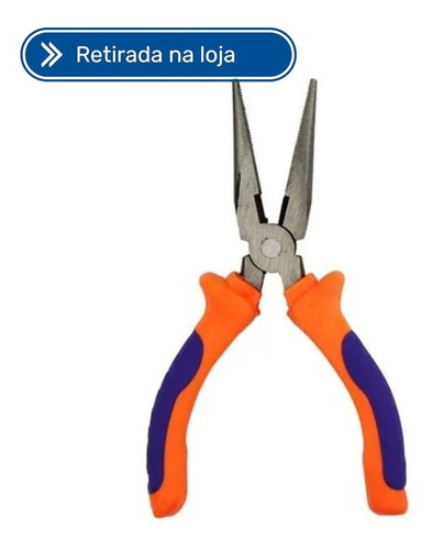 Imagem 1 de 2 de Alicate De Bico Meia Cana 15cm Azul Laranja Western 78/6