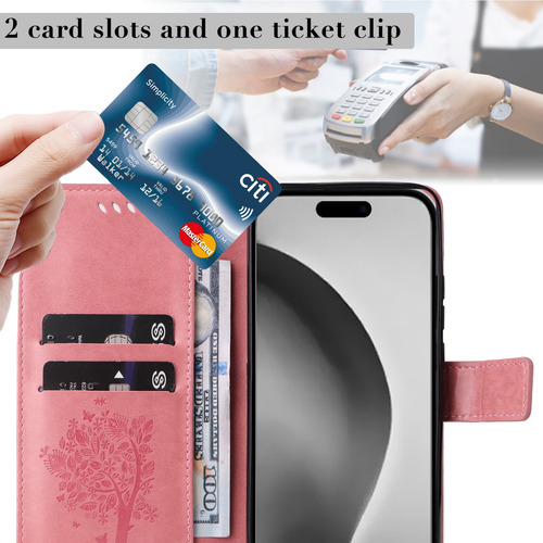 Funda De Piel Sintética De Alta Calidad Para Realme C11 2021/c15/c17 Con Moleteo, Ranura, Antivibración, Abatible, Soporte