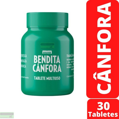 Cânfora 30 Tabletes Multiuso Bendita Cânfora