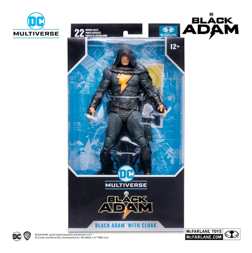 Figura Acción Black Adam Cloak Justice League Dc Mcfarlane