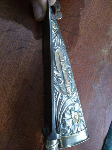 Cuchillo Verijero Arbolito,broker , Echó En Plata Y Oro