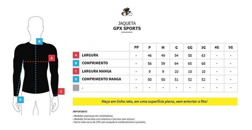 Jaqueta Ciclismo Gpx Sports Adrenalina