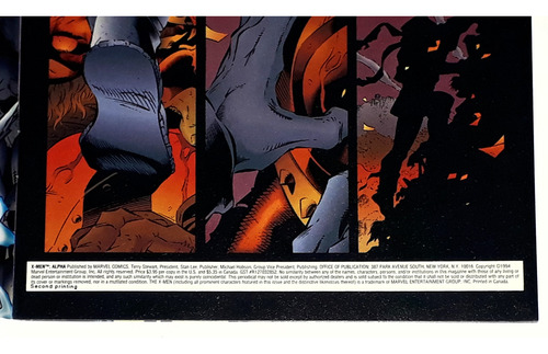 X-men Alpha- Portada Poster -1994 -en Ingles (Usado)