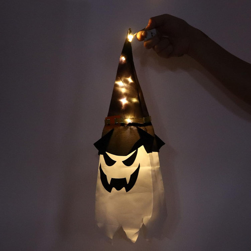 Fantasma De Halloween Colgante Decorativo Con Luz Led Calida