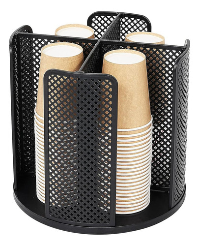 Organizador Giratorio De Vasos Y Tapas I8 Con 4 Compartiment