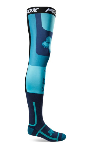 Calceta Fox Flexair Knee Brace Sock Teal Talla M