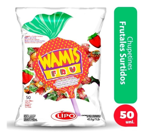 Chupetin Frutal Wamis X50 Unidades - Sweet Market