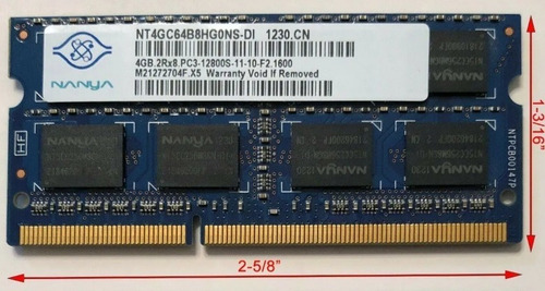 Memória RAM 4GB 1 Nanya NT4GC64B8HG0NS-DI