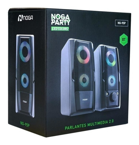 Imagen 2 de 2 de Parlantes Para Pc Gamer Computadora Tv Led Bluetooth Noga 95