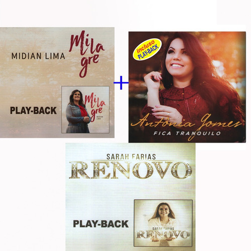 Cd Midian Lima - Milagre + Sarah Farias - Renovo + Antonia G