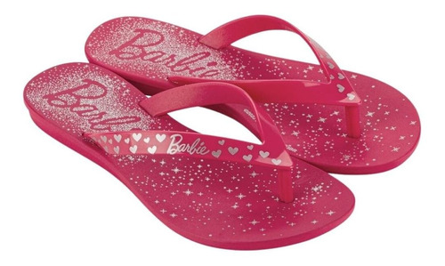 Chinelo Rasteira Infantil Barbie Faces Grendene 22673