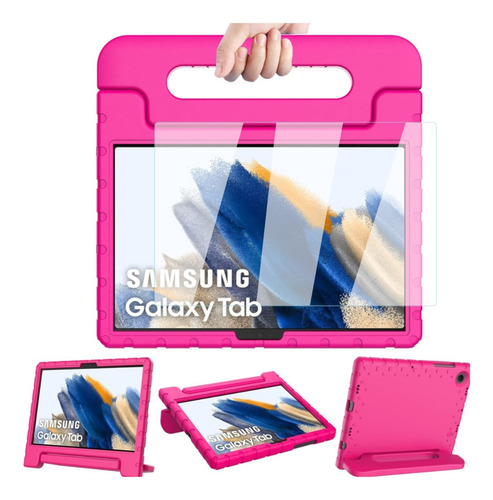 Mica + Funda Para Galaxy Tab A9 Plus 2023 Sm-x210 Agarradera