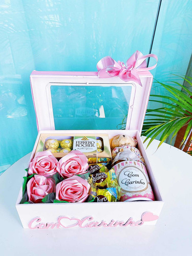 Imagem 1 de 3 de Cesta Caixinha Do Amor Chocolate Presente Especial E Exclusi