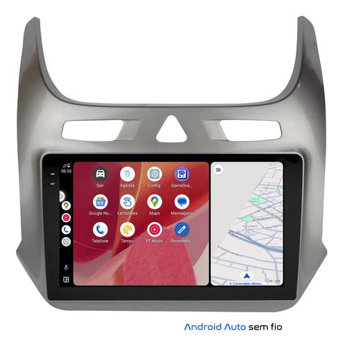 Multimidia Cobalt 2012/2023 Android 14 2gb Carplay 9p Qled