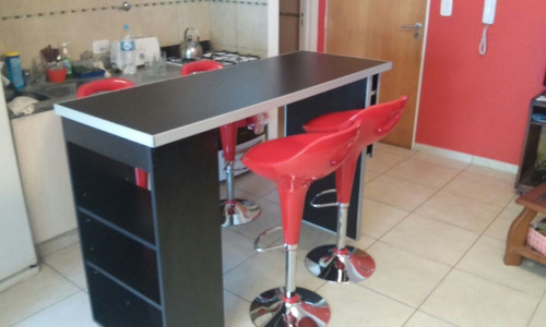 Imagen 5 de 5 de Barra, Desayunador, Bodega, Mueble Con Estantes.