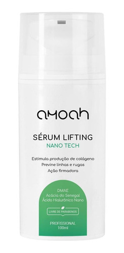 Sérum Lifting Nano Dmae 15% + Ác Hial/acácia 100ml Amoah