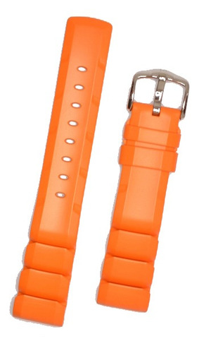 Correa Reloj Hirsch Extreme Caucho Premium 22mm Naranja