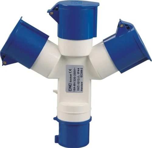Enchufe Industrial 16a Derivacion Multiple 1mx3h (2p+t)220v