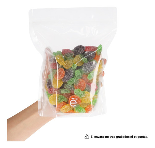 Bolsa Stand Up Pouch 500gr Con Zipper Transparente 1000pzs