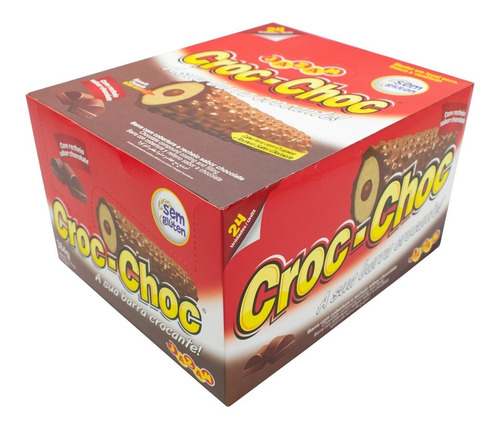 Barrita Rellena Croc Choc Chocolate Caja 24 Unidades Oferta!