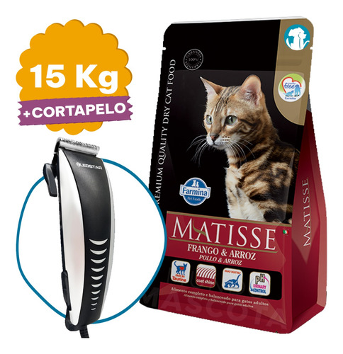 Alimento Matisse Pollo Y Arroz Gato Adulto 15 Kg + Regalo