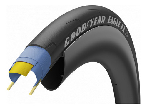 Pneu Speed Goodyear 700x25 Eagle F1 Kevlar Preto Tube Type