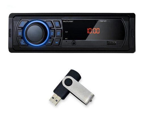 Auto Radio Automotivo Multilaser Trip Mp3 Fm Usb Bt Sd App